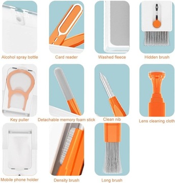 Zestaw do czyszczenia 11 w 1 - Zestaw do czyszczenia klawiatury do