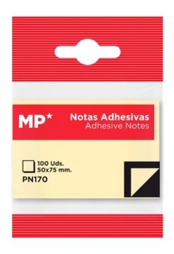 Karteczki samoprzylepne 50x75mm ŻÓŁTE 100szt