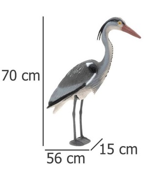 ЦАПЛЯ, НАТУРАЛЬНЫЙ РАЗМЕР, УКРАШЕНИЕ САДОВОГО САДА.