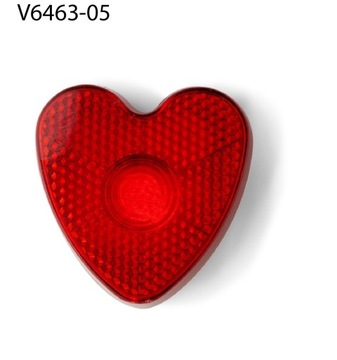 100 клипс-мигалка «сердце» ВАШ ПЕЧАТЬ