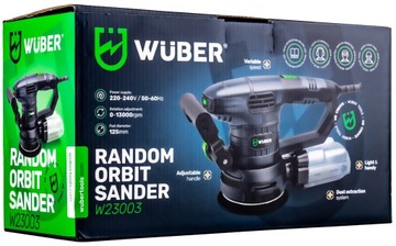 ЭКСЦЕНТРИЧЕСКАЯ ЭЛЕКТРОШЛИФОВАЛЬНАЯ МАШИНА WUBER С РЕГУЛИРОВКОЙ 1300 Вт