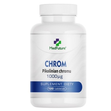 Chromium CHROM (Pikolinian chromu) odchudzanie metabolizm 120 tab. 8000 µg
