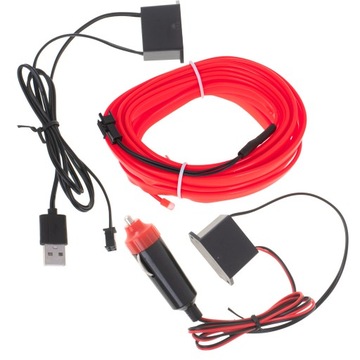 Светодиодное окружающее освещение для автомобиля/автомобильный USB/12В 5м бюрократическая лента