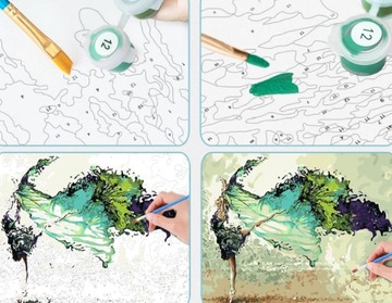 БОЛЬШАЯ КАРТИНА ПО ЦИФРАМ ЖЕНЩИНА 50С+ В РАМКЕ