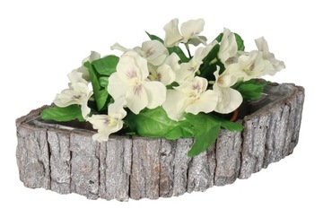 DONICZKA OSŁONKA DREWNIANA SZARA KORA KORYTKO