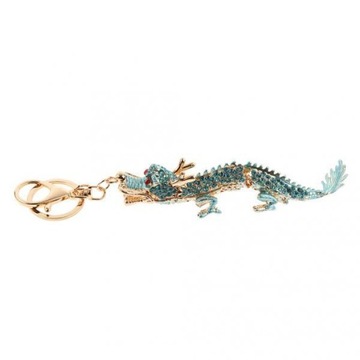 Fashion Rhinestone Dragon Keychain Key