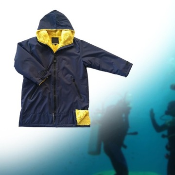 Куртка-пончо Surf Swim Parka Deep Blue Yellow