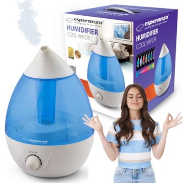 Nawilżacz ultradźwiękowy Esperanza Cool Vapor 25 W 2,6 l biały