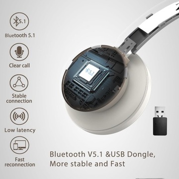 Наушники Bluetooth с микрофоном CVC, шумоподавлением, док-станцией Ż981