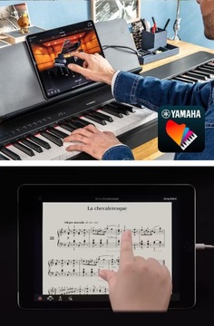 YAMAHA P-225 WH Фортепиано + педаль для фортепиано + подставка