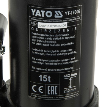 Yato YT-17006 15т гидравлический стоечный подъемник