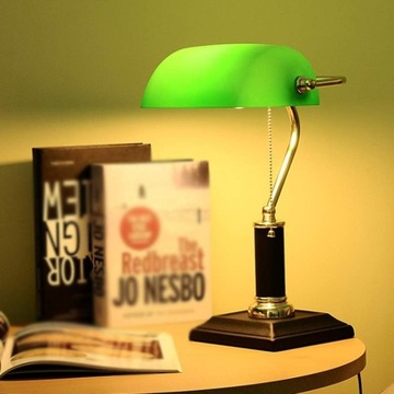 LAMPA BIURKOWA BANKIERSKA LIRUXUN BANKOWA DO WYPIALNI STOŁOWA RETRO VINTAGE