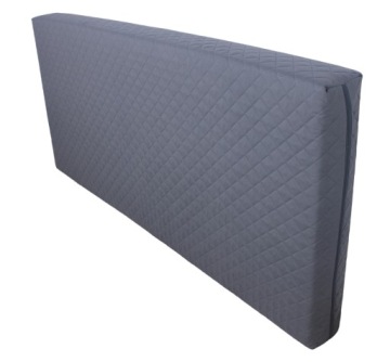 SZARY PIKOWANY Pokrowiec na materac 100X200