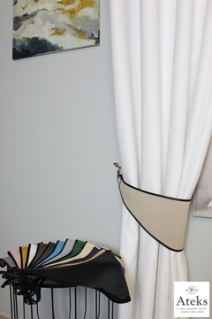 КРЕПЛЕНИЕ ДЛЯ ШТОР, декоративная створка, ТЕМНО-СИНИЙ