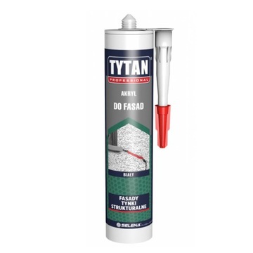 Akryl do fasad tynków Tytan Professional zewnętrzny biały 280 ml