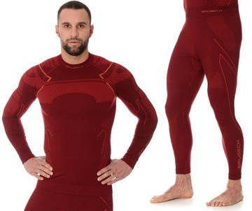 BIELIZNA TERMOAKTYWNA BRUBECK THERMO MĘSKA KOMPLET BLUZA I SPODNIE S