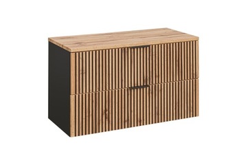 SZAFKA ŁAZIENKOWA Z BLATEM 100 CM DĄB WOTAN