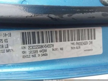 Dodge Challenger III 2018 Dodge Challenger 3.6 V6 305 KM Pentastar, 4x4, wersja SXT, skora, prosta n, zdjęcie 16