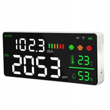 Monitor CO2 11in 4 w 1 cyfrowy miernik poziomu