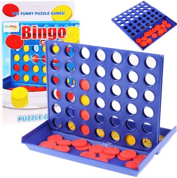 EDUKACYJNA GRA LOGICZNA LINE UP 4 RODZINNA UŁÓŻ KOLORY ZABAWA PREZENT BINGO