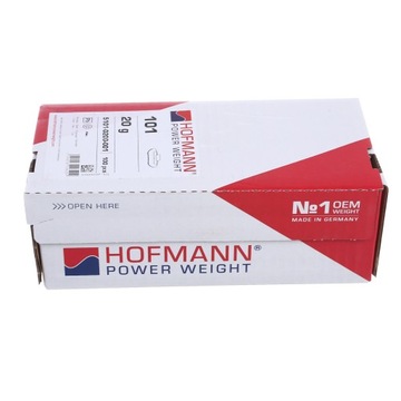 Грузы массой 20 г прикреплены к стальным дискам HOFMANN Pb.