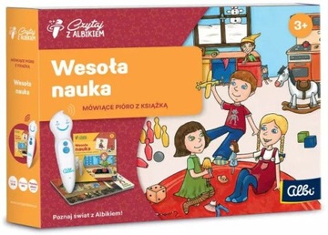 Zestaw Czytaj Z Albikiem Wesoła Nauka + Pióro ALBIK 3+ ALBI na prezent