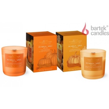 PUMPKIN SPICE SEMI DRY SOJOWA ŚWIECZKA ZAPACHOWA SZKLANKA BARTEK