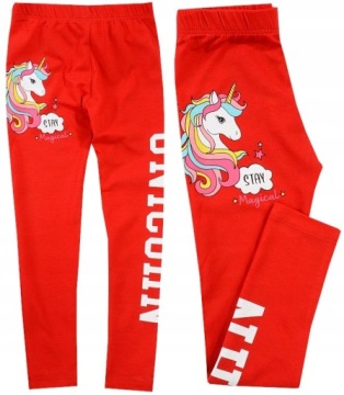 GETRY LEGGINSY BAWEŁNA jednorożec 116 J114E