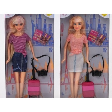 Кукла Defa Lucy с чемоданом, аксессуары для путешественников