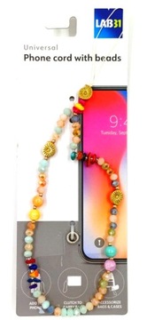 SMYCZ DO TELEFONU koraliki multikolor