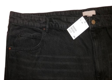 SPODNIE DAMSKIE H&M TROUSERS JEANS CZARNE 3XL