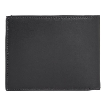 CALVIN KLEIN BEZPIECZNY PORTFEL MĘSKI METAL CK BIFOLD 5CC W/COIN CZARNY