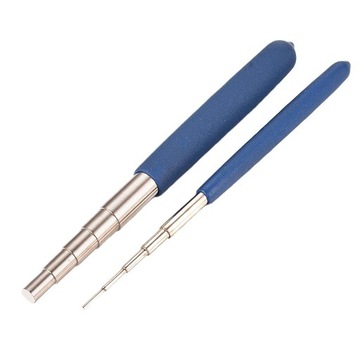 2 sztuk/zestaw chromowany metalowy mikrocewka budowniczy krokowy o długości 14 cm