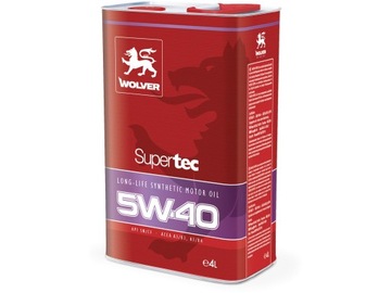 Olej Silnikowy WOLVER Supertec 5w40 4L Made in Germany. 5W-40
