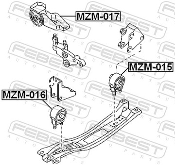 FEBEST MZM-015 LOŽISKO MOTORU