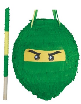 Piniata Zielony NINJAGO XL + Kij