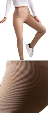 LEGGINSY PRĄŻKOWANE SPODNIE PRĄŻEK GETRY 4XL/5XL