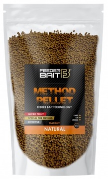 HALIBUT NATURAL 2mm MICRO Pellet Method Feeder Bait 800g