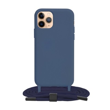 Etui ze sznurkiem iPhone 11 Pro - Niebieski