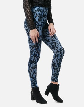 Legginsy Getry Spodnie Leginsy Damskie Leopard A17