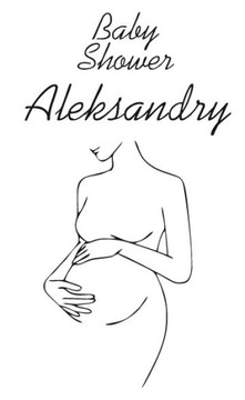 NAKLEJKA OKAZJONALNA: BABY SHOWER Z IMIENIEM 110x90