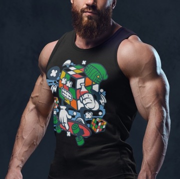 МАЙКА АНИМИРОВАННАЯ RUBIX CUBE SKATER