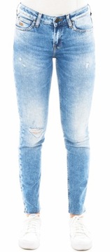 LEE spodnie SKINNY regular blue SCARLETT W34 L33