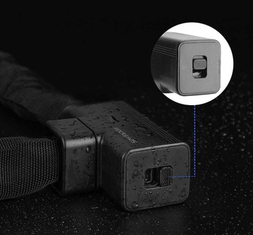 ВЕЛОСИПЕДНЫЙ ЗАМОК ROCKBROS С КЛЮЧОМ БЕЗОПАСНОСТИ 0,97М