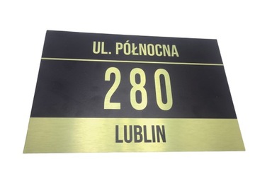 NIERDZEWNY NUMER NA DOM TABLICZKA ADRESOWA Z NUMEREM DOMU 32x21