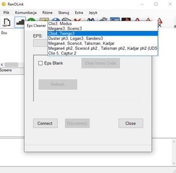 Renolink Eeprom Flash UCH Crash Cleaner Renault