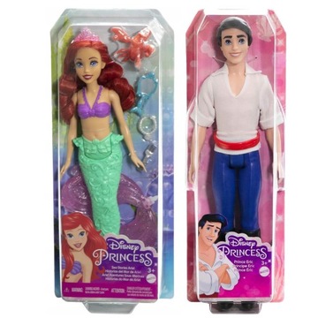 Русалка кукла Диснея Принцесса Ариелька Краб Себастьян + принц Эрик Эрик