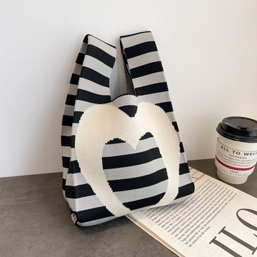 Snowflake tote bag, torba tkana, 2 szt.