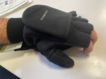 ФЛИСОВЫЕ ПЕРЧАТКИ ДЛЯ РЫБАЛКИ Kinetic WIND STOP Размер L