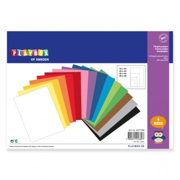 DIY Papier 15 kolorów 15xA3 45xA4 45xA5 90xA6 195 szt 100 g